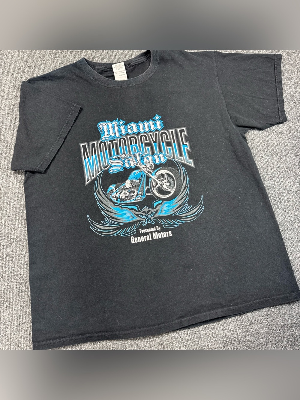 Miami Motorcycle Salon General Motors Black T-shirt Men’s XL